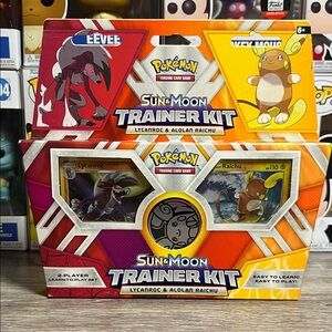 Pokemon Sun & Moon Trainer Kit with Eevee and Raichu